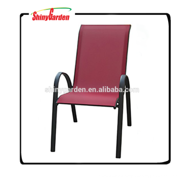 Aluminum fabric Commercial Indoor/Outdoor Restaurant Stack Chair